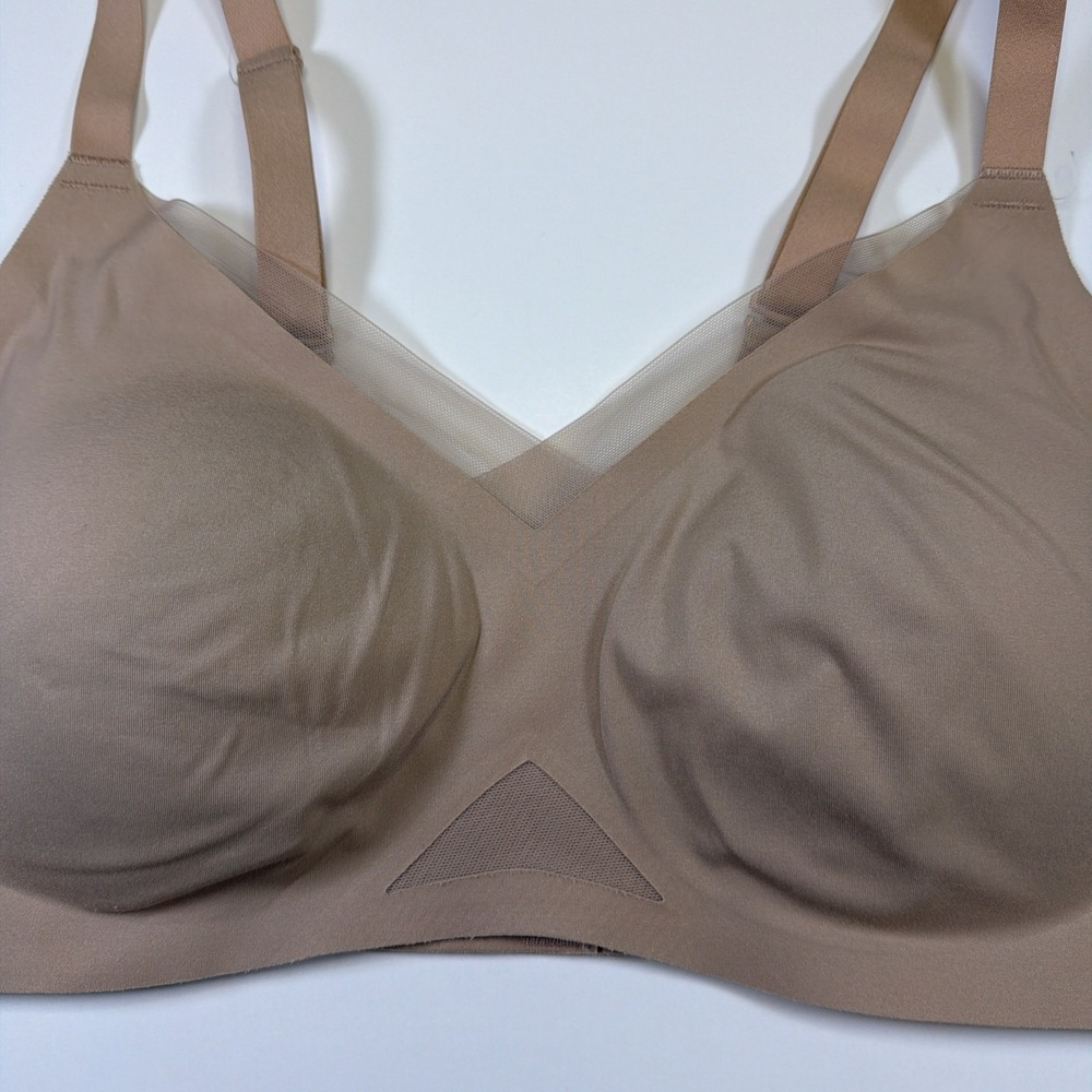 Honeylove Crossover Bra Wireless Large Tan Beige Removable Padding Convertible - Picture 2 of 14